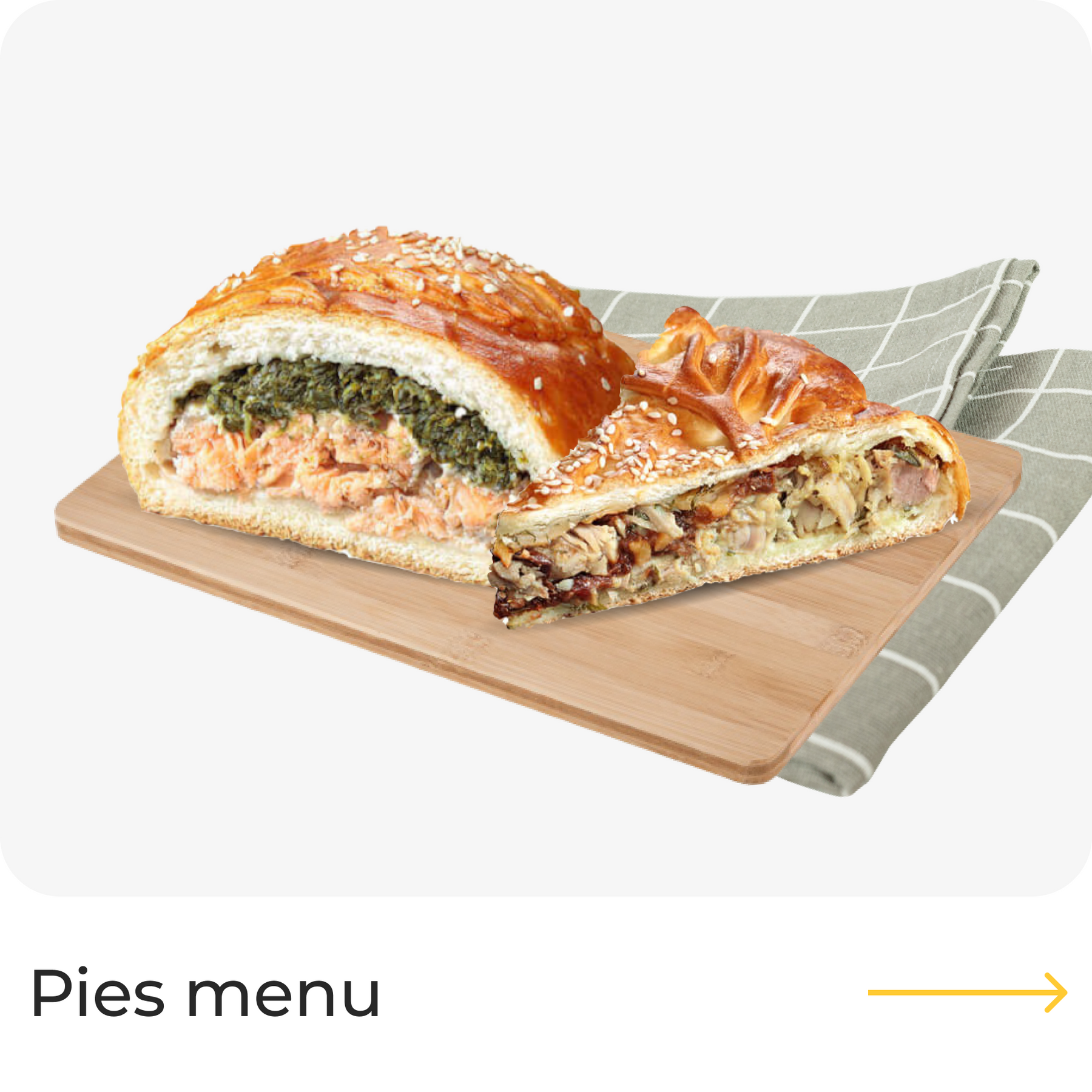 Pies menu